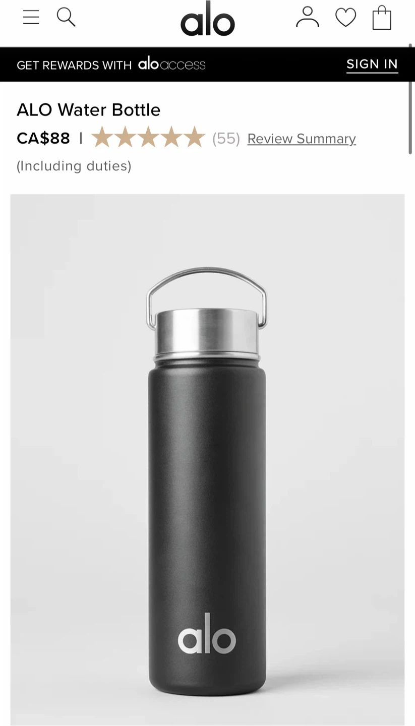 NEW ALO Water Bottle