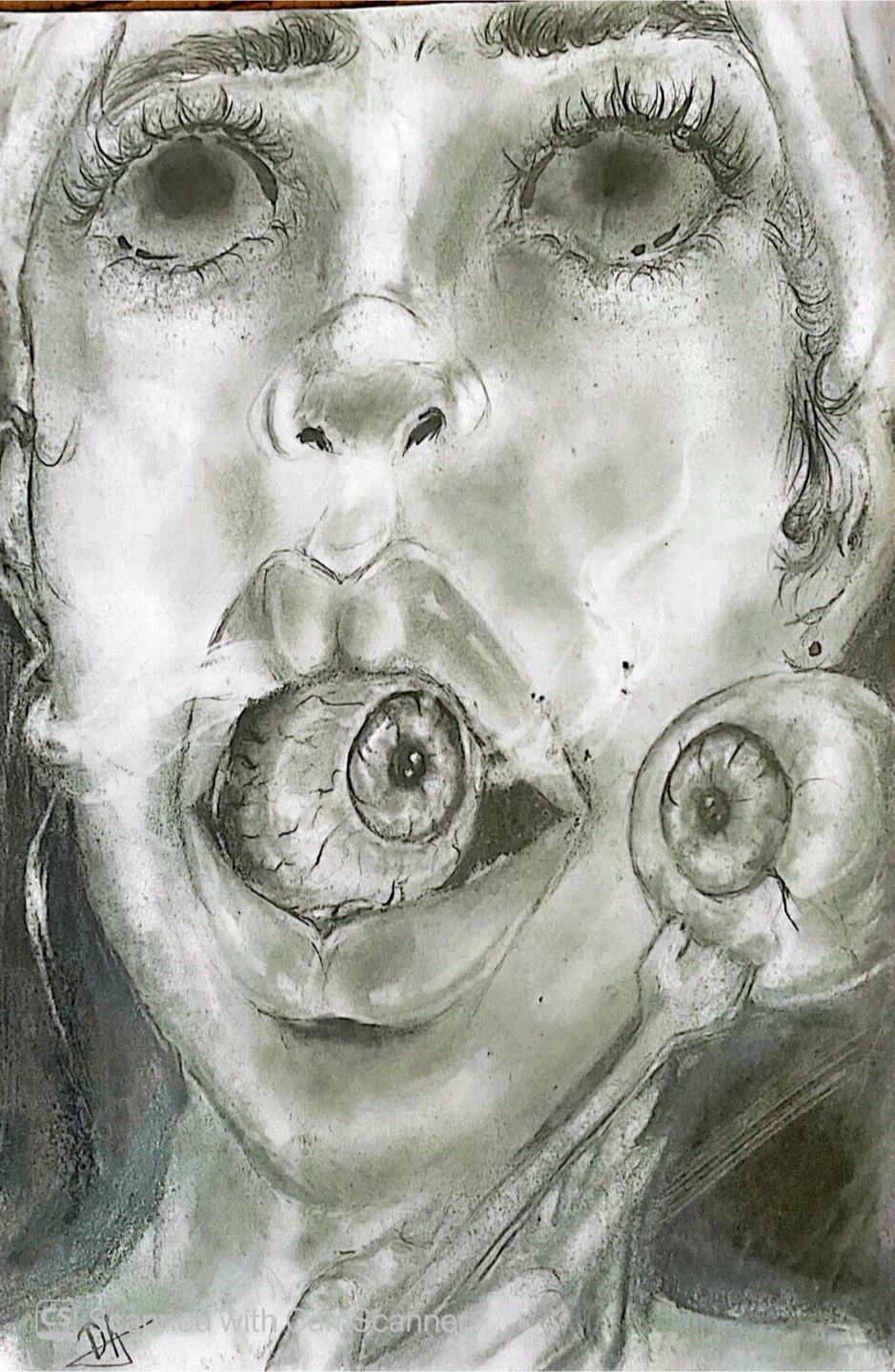 Charcoal Drawing - Surreal Art