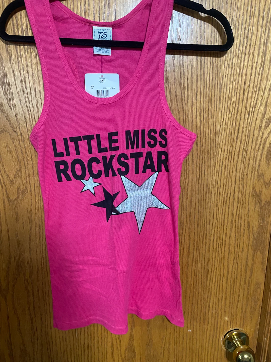 Little Miss Rockstar' Pink Tank Top