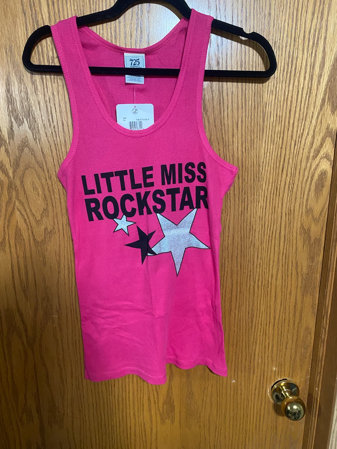 Little Miss Rockstar' Pink Tank Top - photo 2
