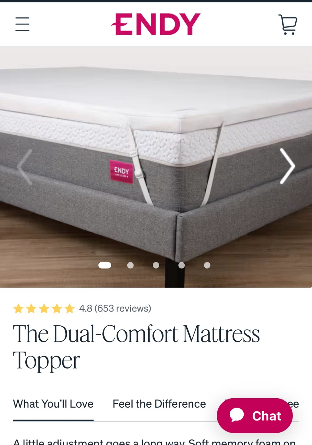Endy The Dual-Comfort Mattress Topper