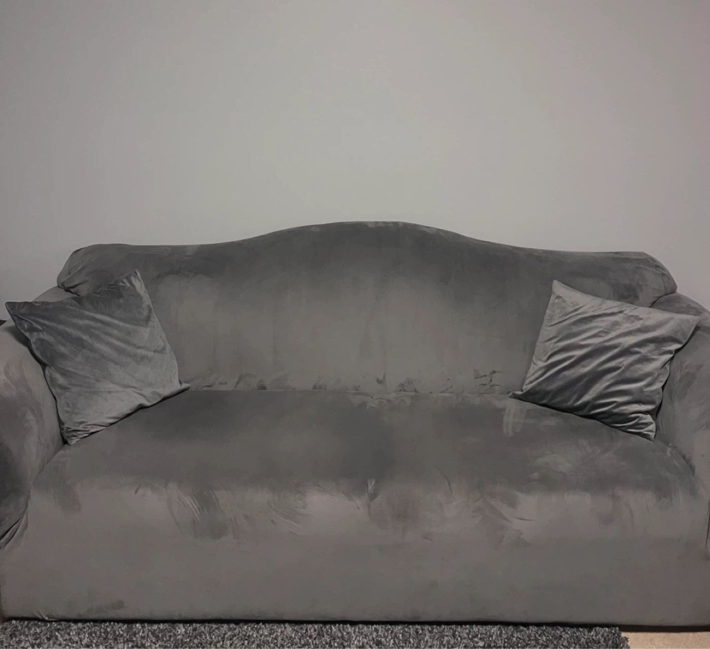 Three Sofa with Slipcovers - Grey and Plaid - photo 2