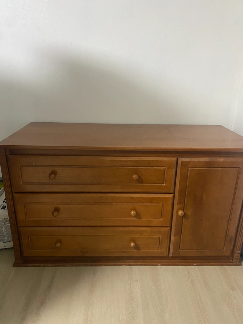 Wooden Dresser with Cabinet