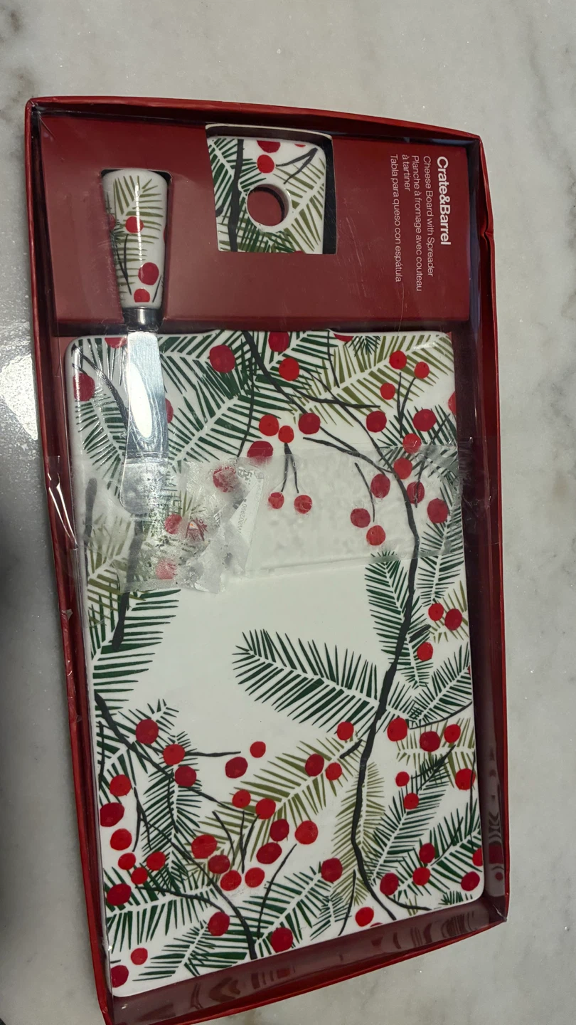 Crate & Barrel Cheese Board with Spreader