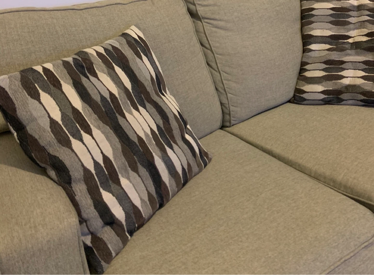 Grey Sofa with Decorative Pillows - photo 3