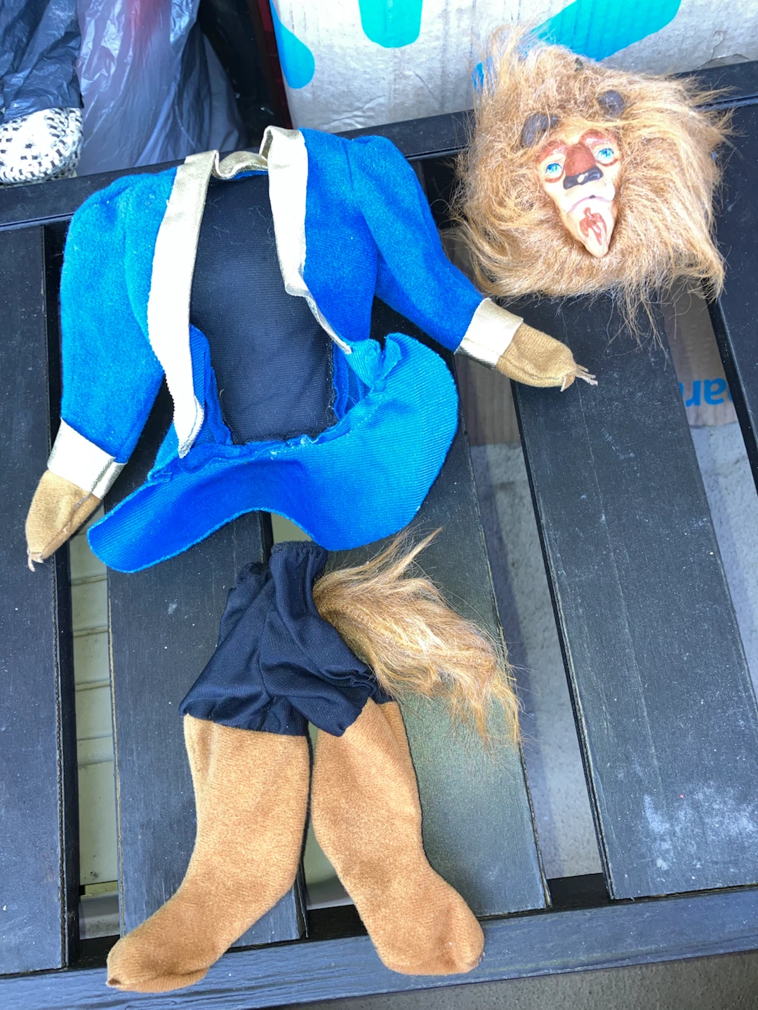 Lion Costume Pieces for Doll or Toy