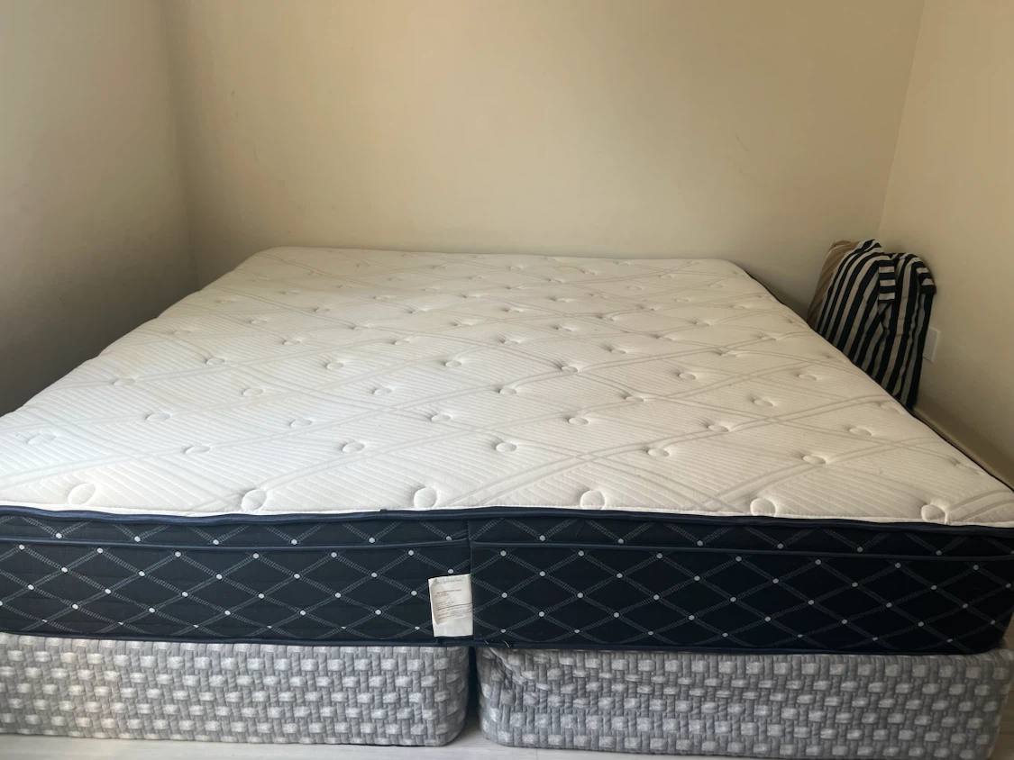 King mattress with box spring/free delivery