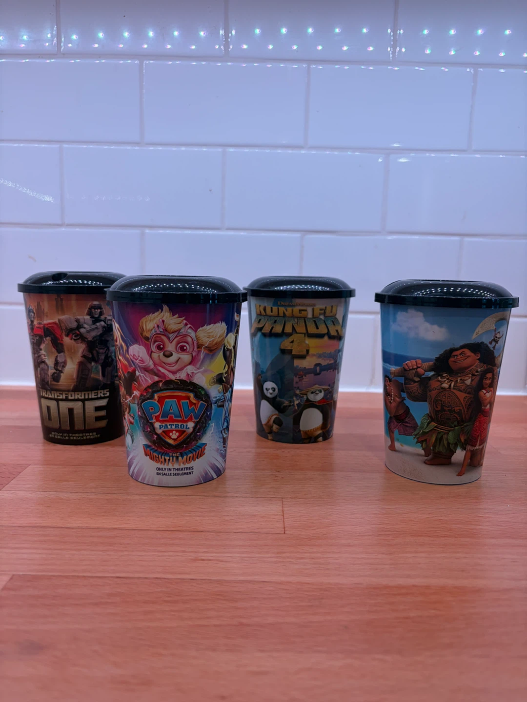 Collection of 4 Movie Themed Cups