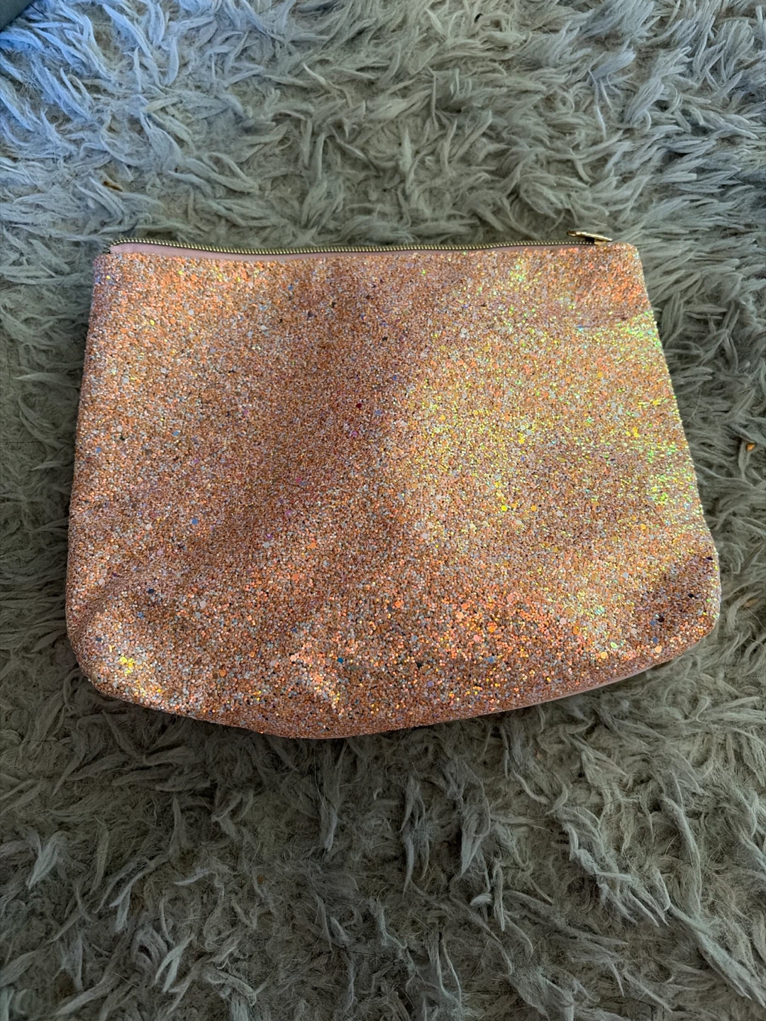 Pink Glitter Cosmetic Bag