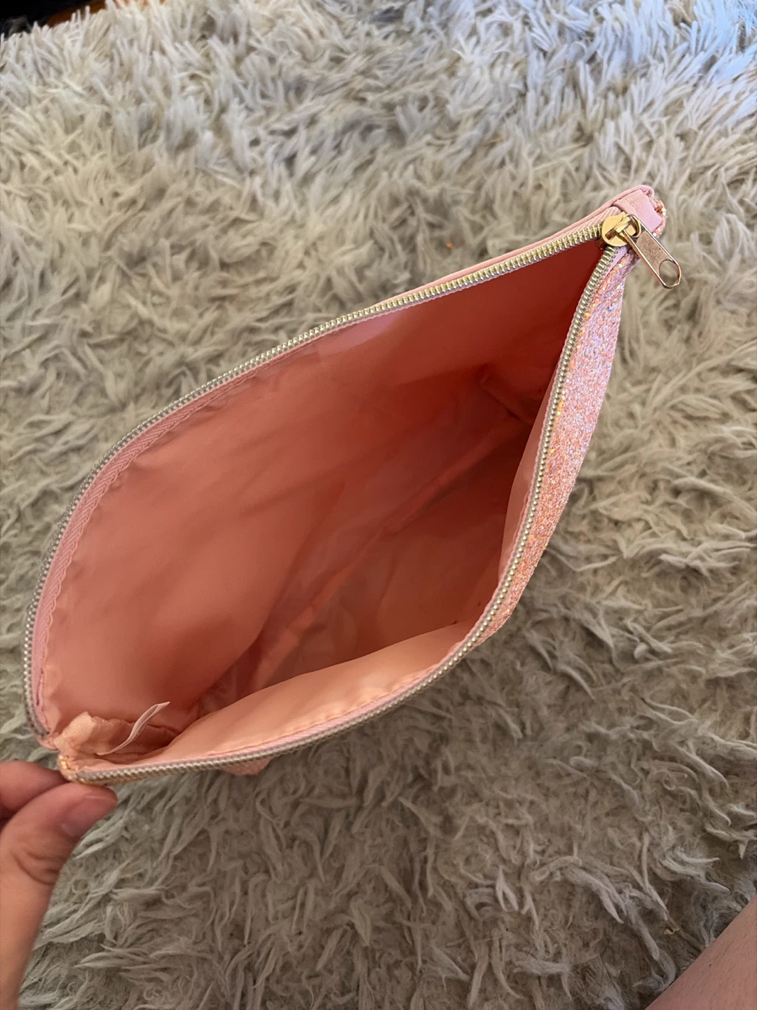 Pink Glitter Cosmetic Bag - photo 3