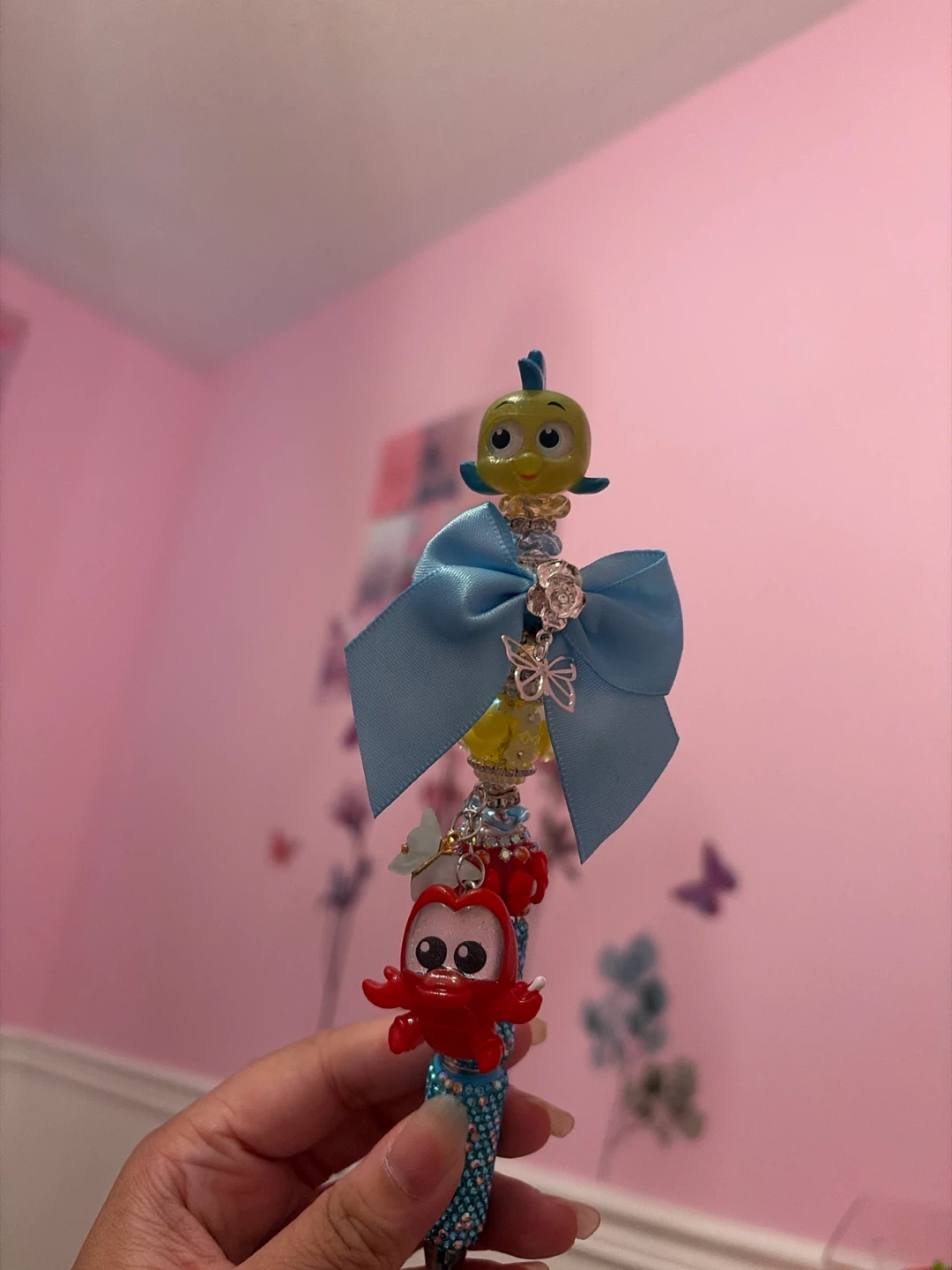Disney The Little Mermaid Flounder & Sebastian Pen