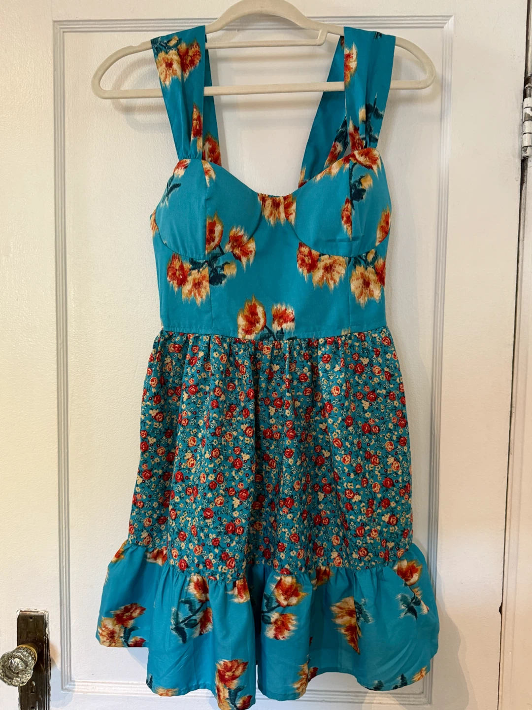 Land of the Free- floral dress- WITH POCKETS