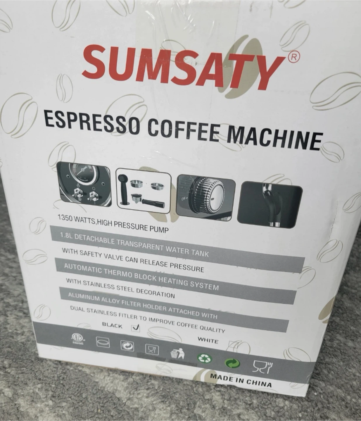 SUMSATY Retro Espresso Coffee Machine - photo 3