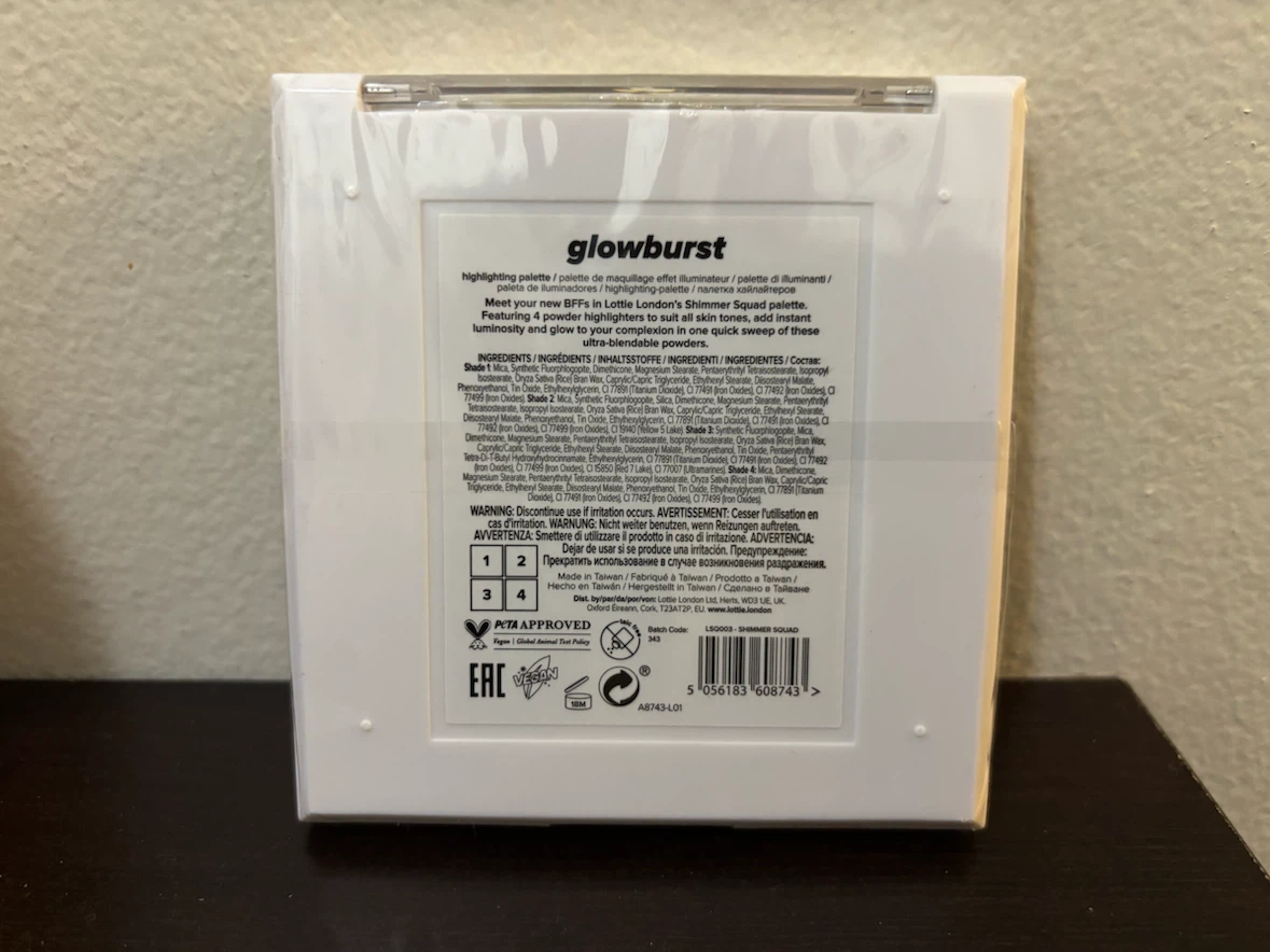 NEW-Lottie London Glowburst Shimmer Squad Highlighting Palette - photo 2