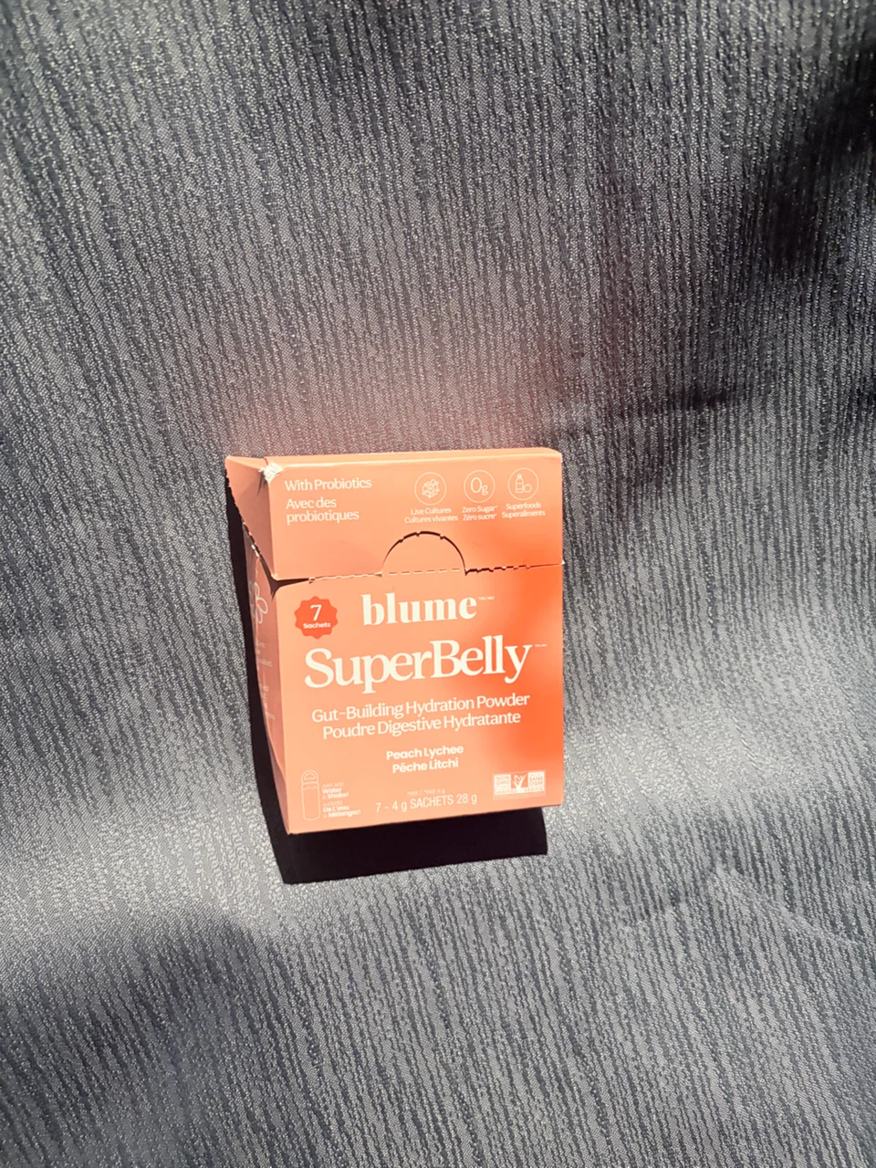 Blume SuperBelly Gut-Building Hydration Powder Peach Lychee