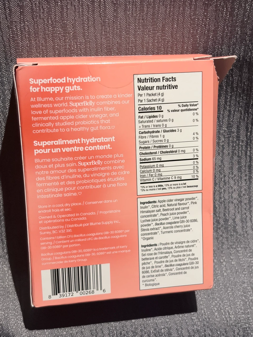 Blume SuperBelly Gut-Building Hydration Powder Peach Lychee - photo 3