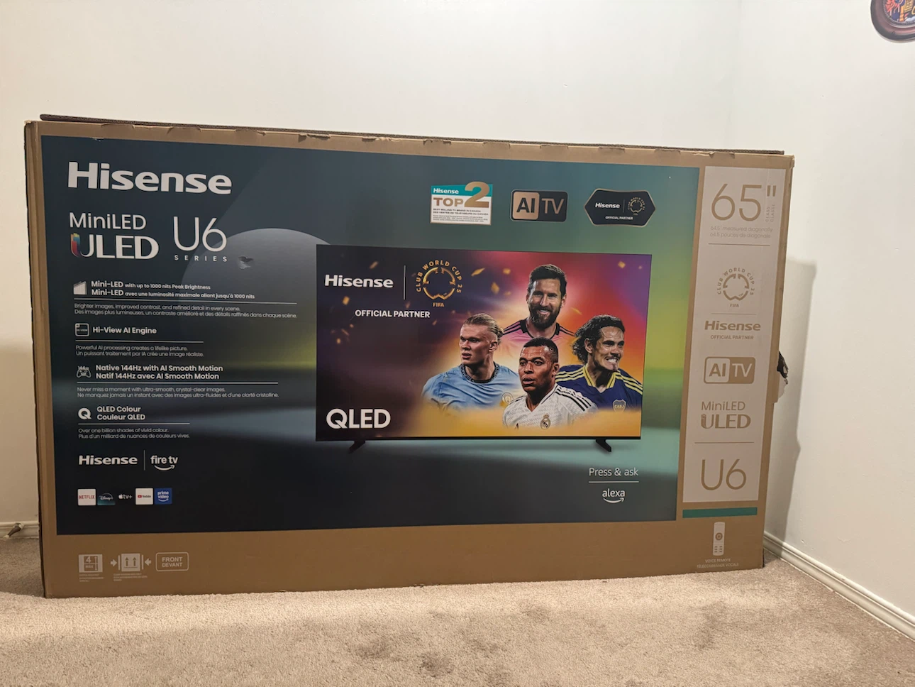 Hisense 65" Mini-LED ULED U6 Series QLED TV