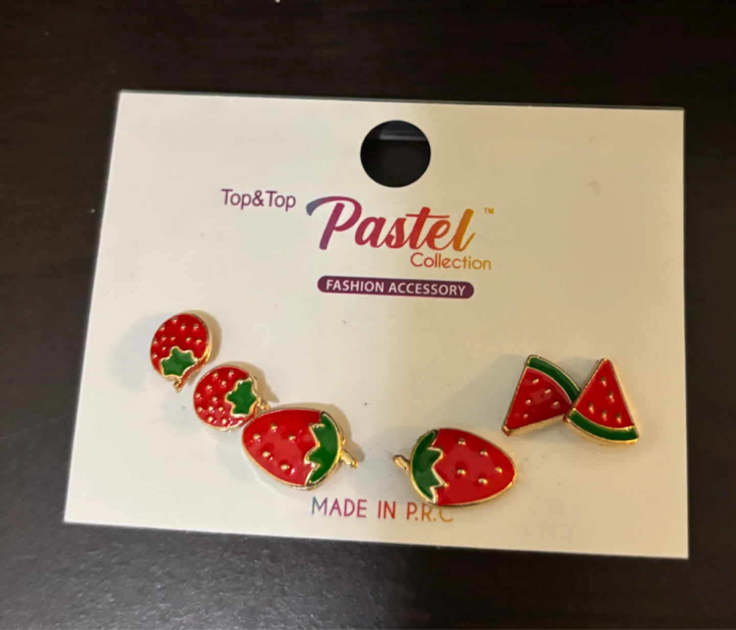 NEW-Pastel Collection Fruit Earrings