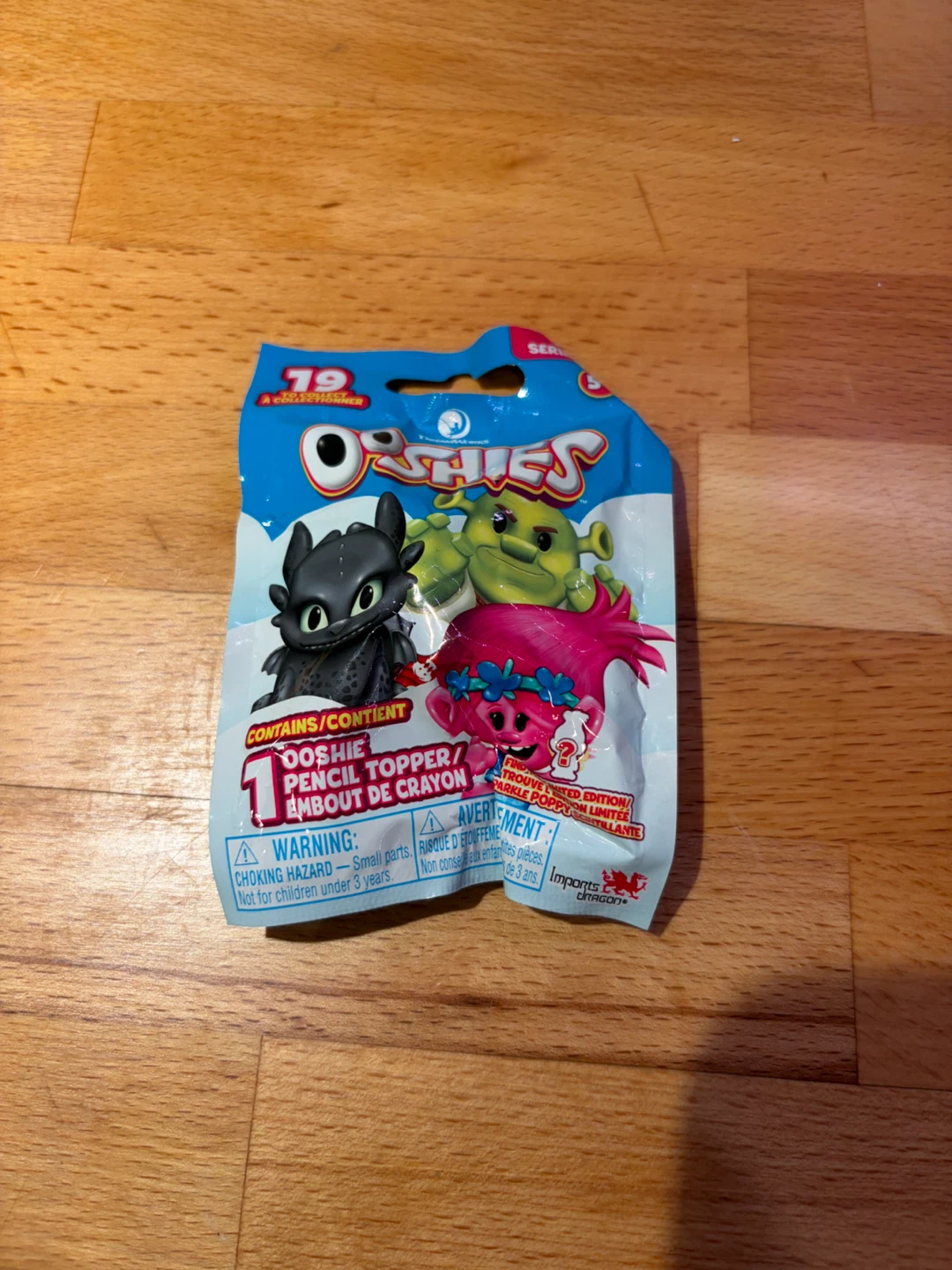 Ooshies Toothless, Shrek & Poppy Pencil Topper Blind Bag