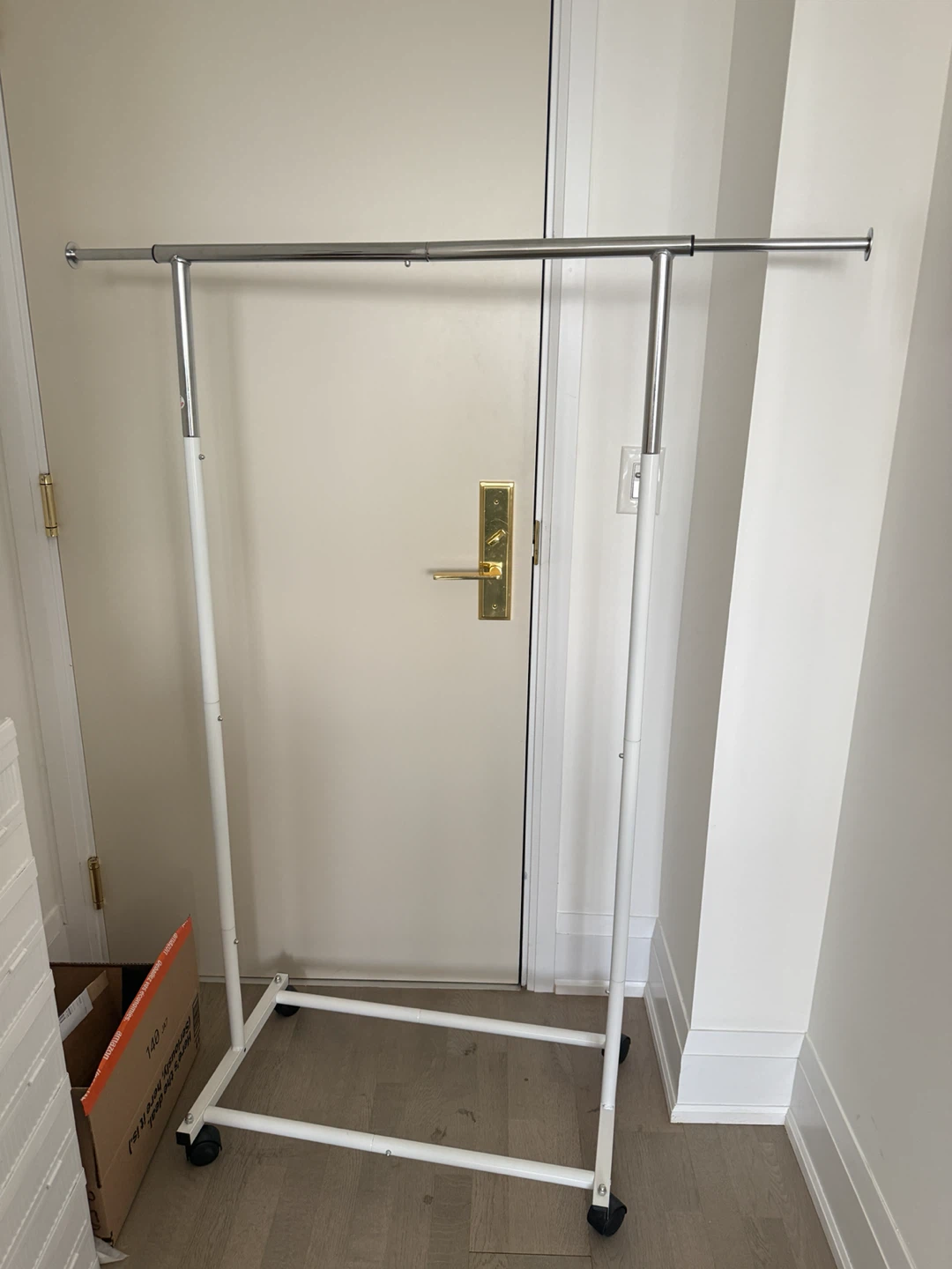 Rolling Clothes Rack Garment Storage