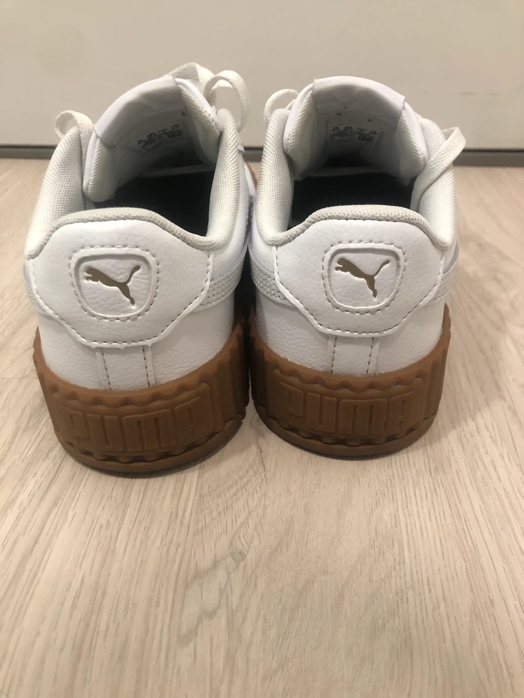 White Leather Puma Sneakers - photo 3