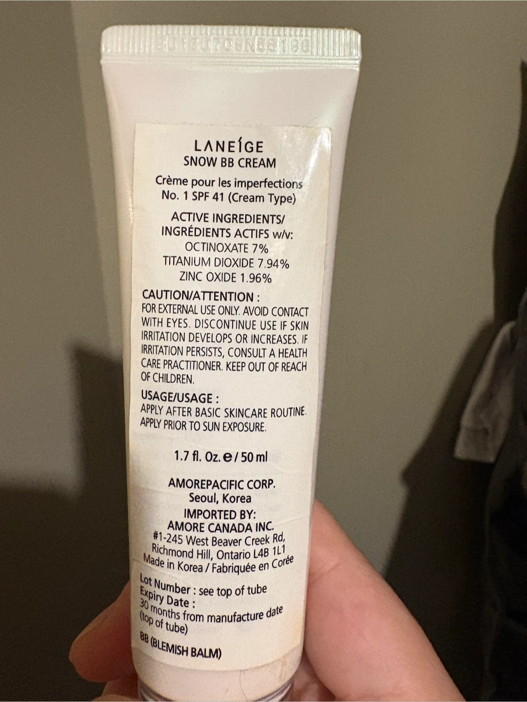 LANEIGE Snow BB Cream SPF 41 - photo 2