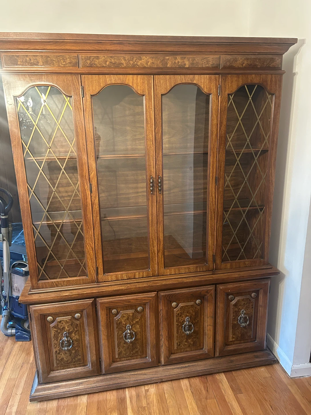 Wooden China Cabinet with Glass Doors - photo 5