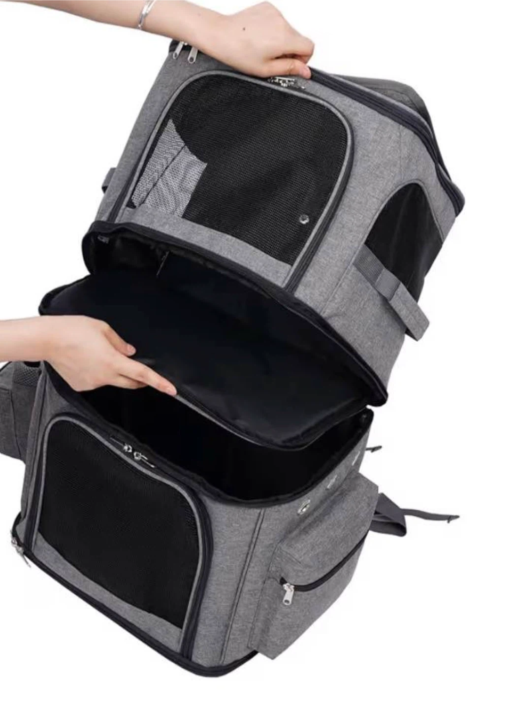 Grey Pet Carrier Backpack - photo 3