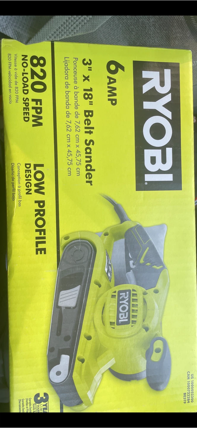 Ryobi 6 Amp 3" x 18" Belt Sander - photo 2