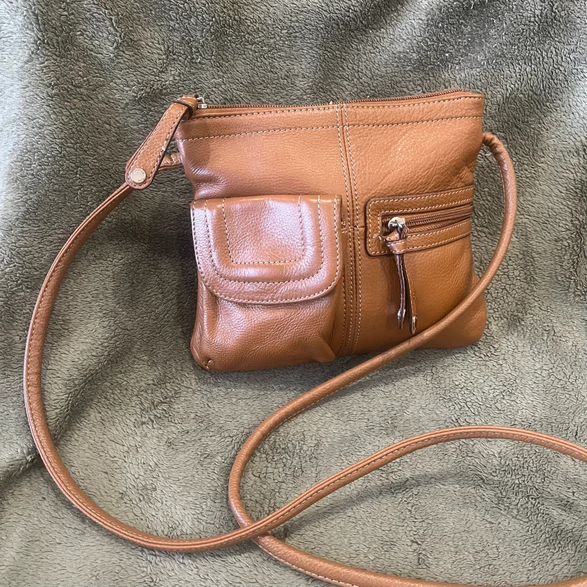 Brown Leather Crossbody Bag