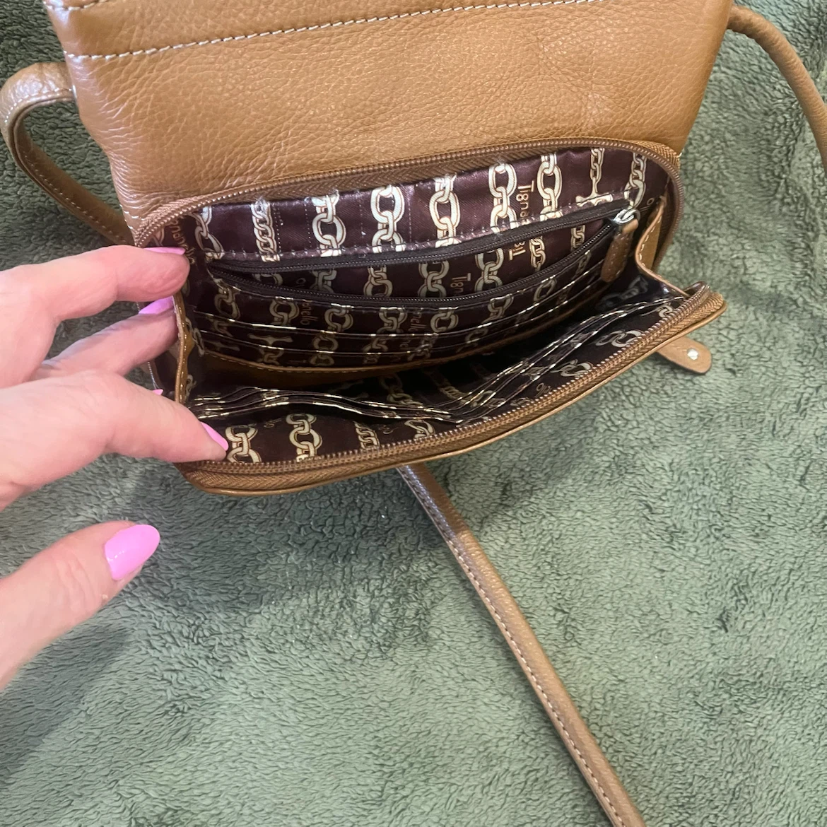 Brown Leather Crossbody Bag - photo 2