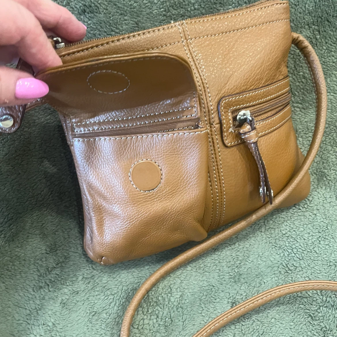 Brown Leather Crossbody Bag - photo 4