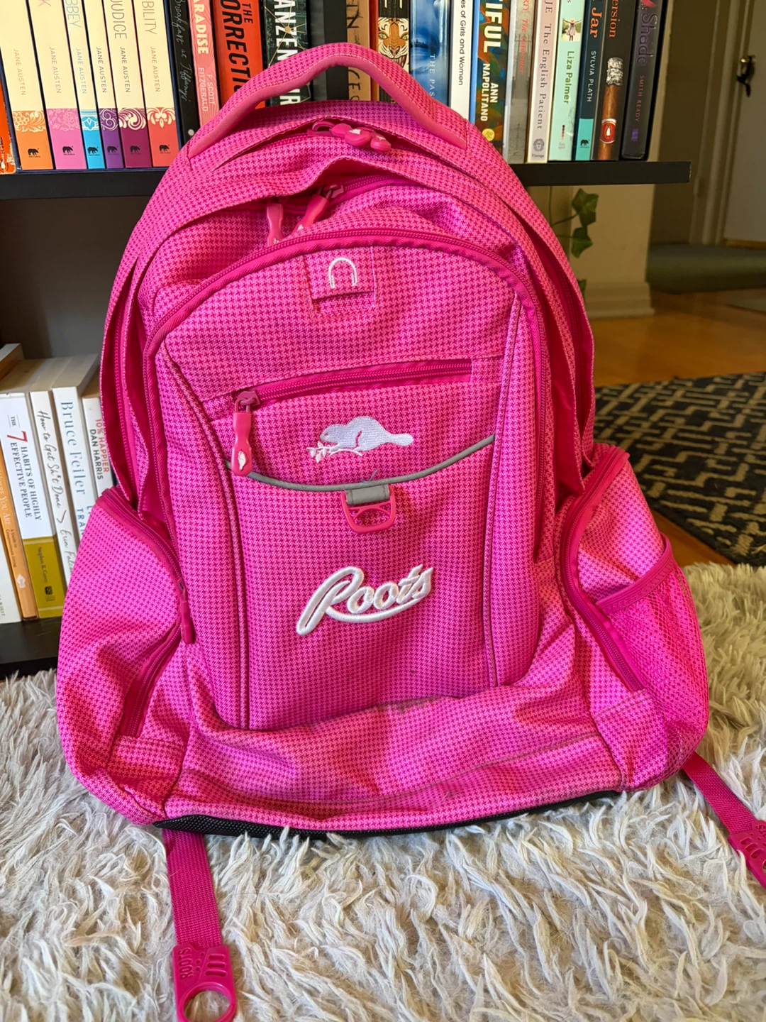 Roots Pink Backpack