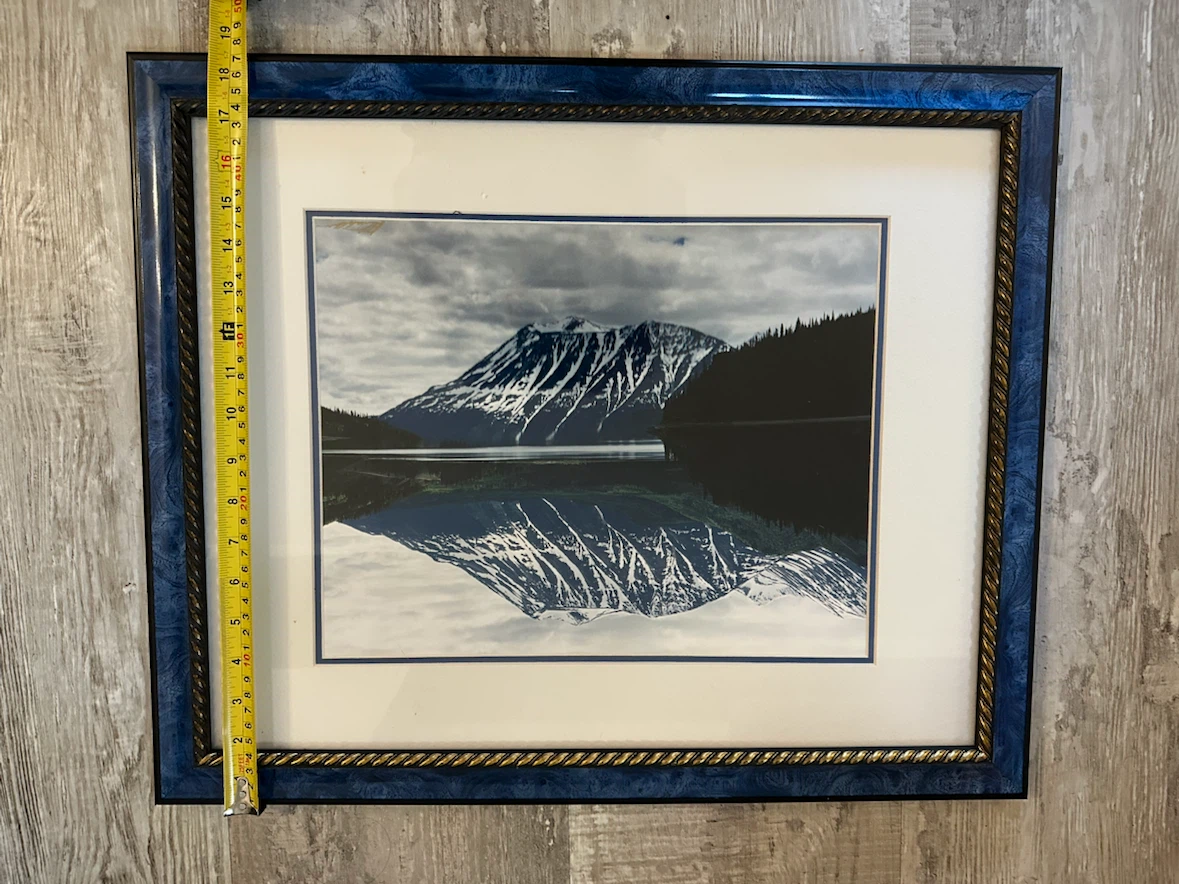 Framed Mountain Landscape Photo - photo 3