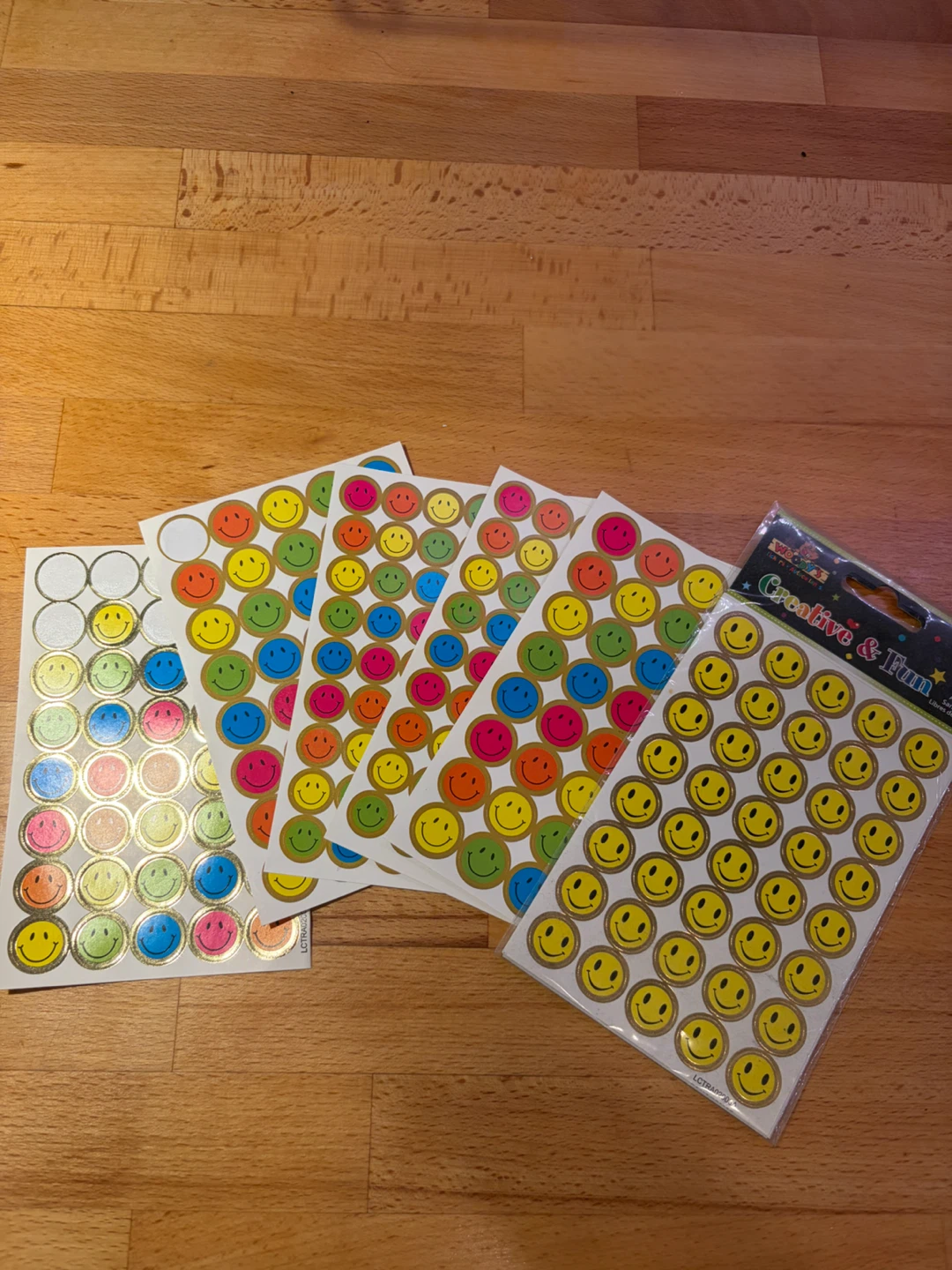 Pack of Smiley Face Stickers