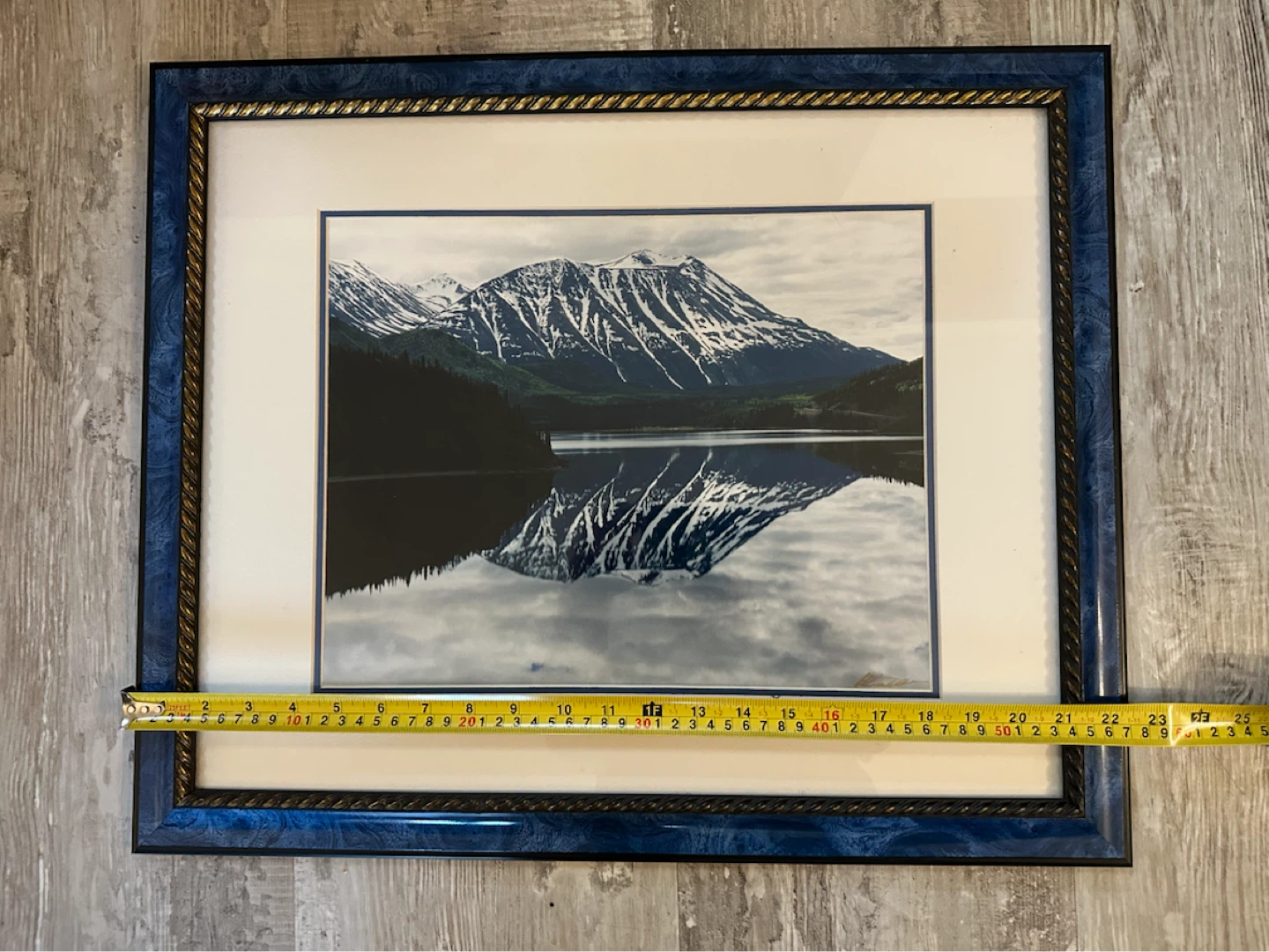 Framed Mountain Landscape Photo