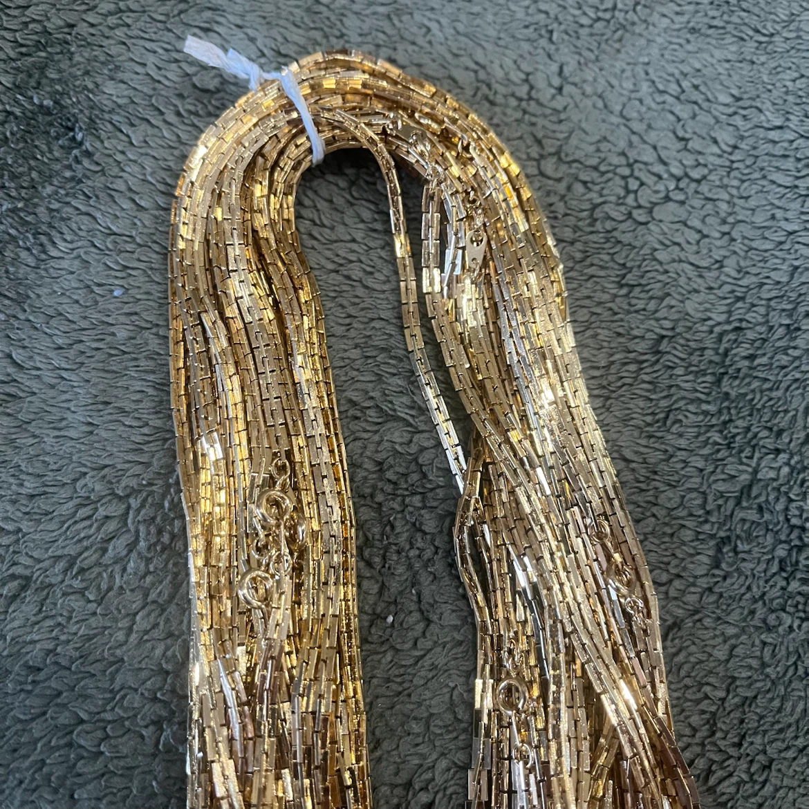 Gold Tone Chain Necklace Lot