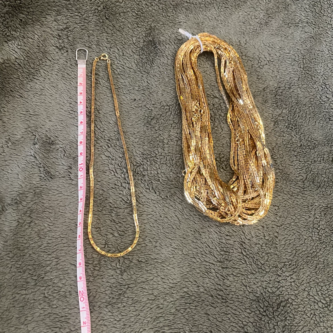 Gold Tone Chain Necklace Lot - photo 3