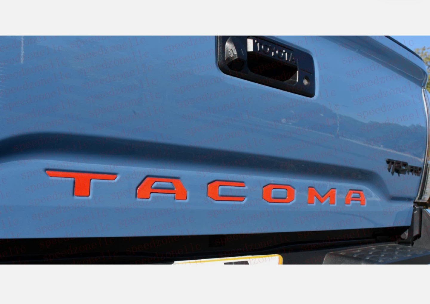 ERIVIS Large Tacoma 3D Emblem - Red - photo 3