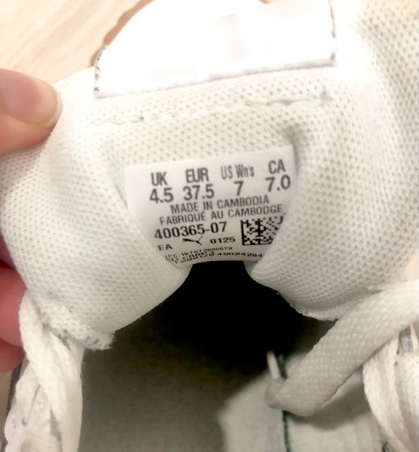 White Leather Puma Sneakers - photo 5