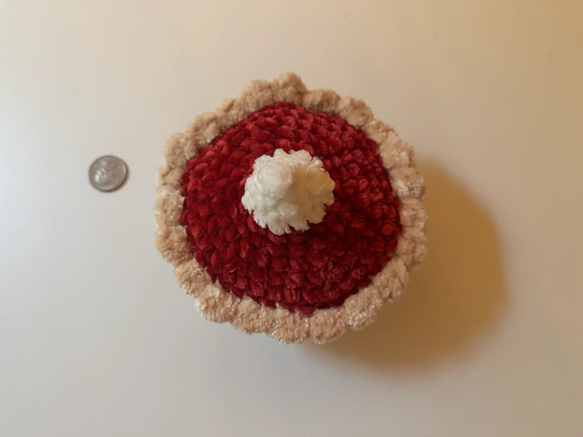 Crocheted Cherry Pie