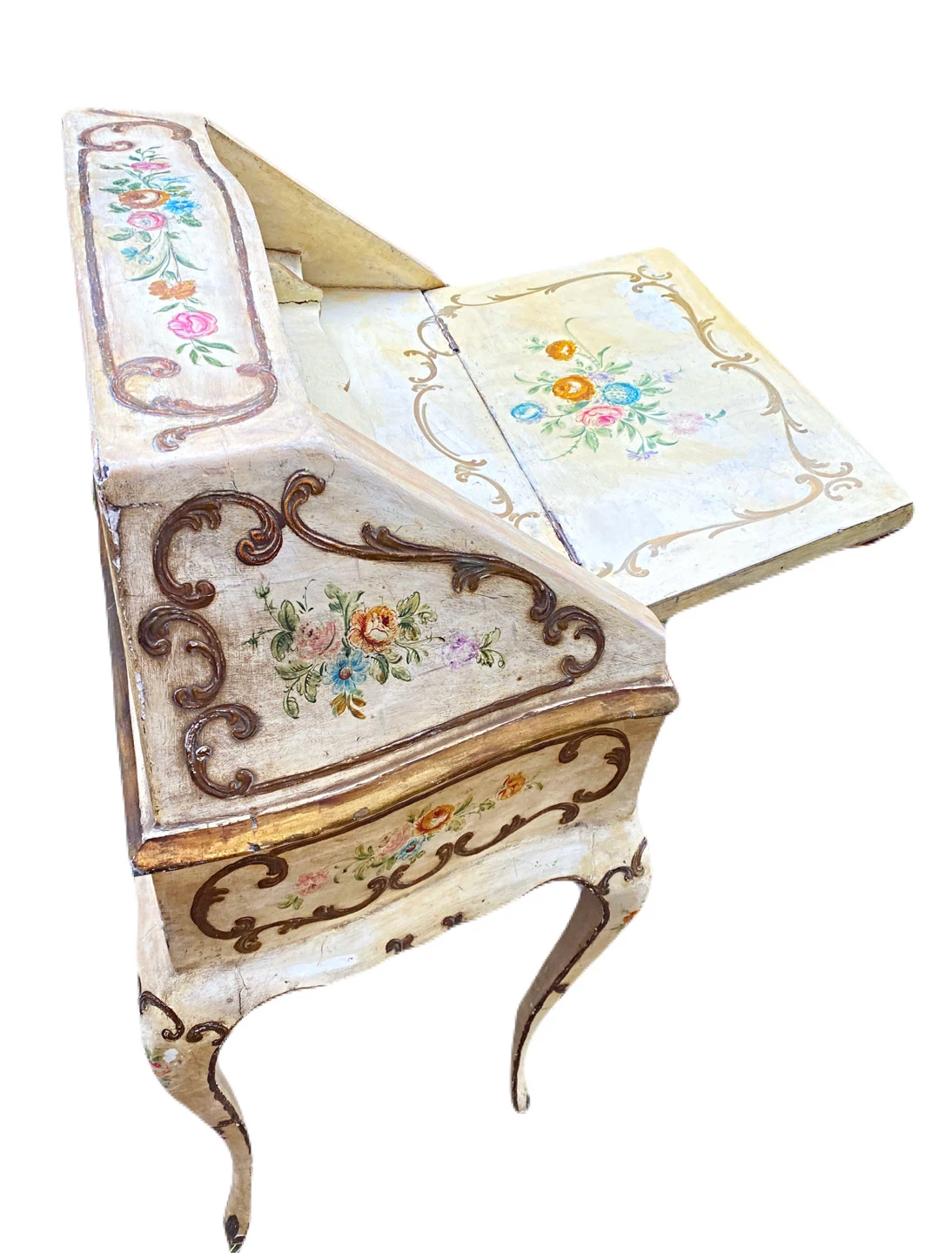 Vintage Painted Secretary Desk - photo 3