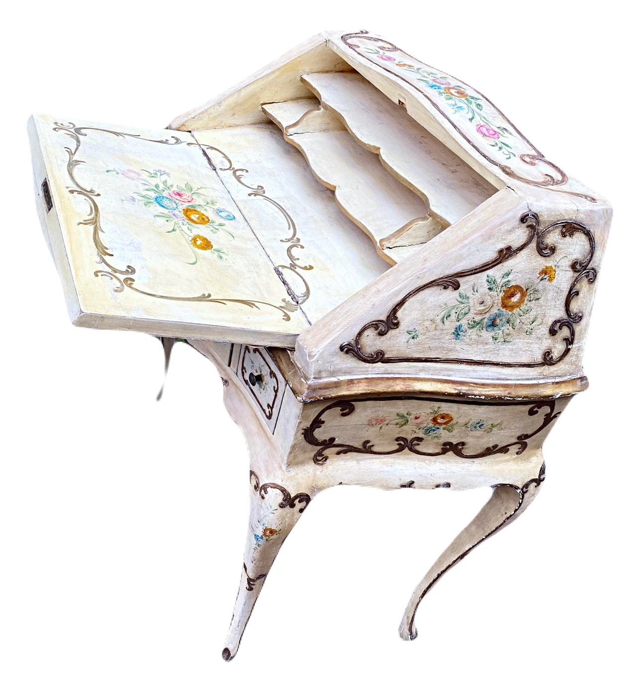 Vintage Painted Secretary Desk - photo 5