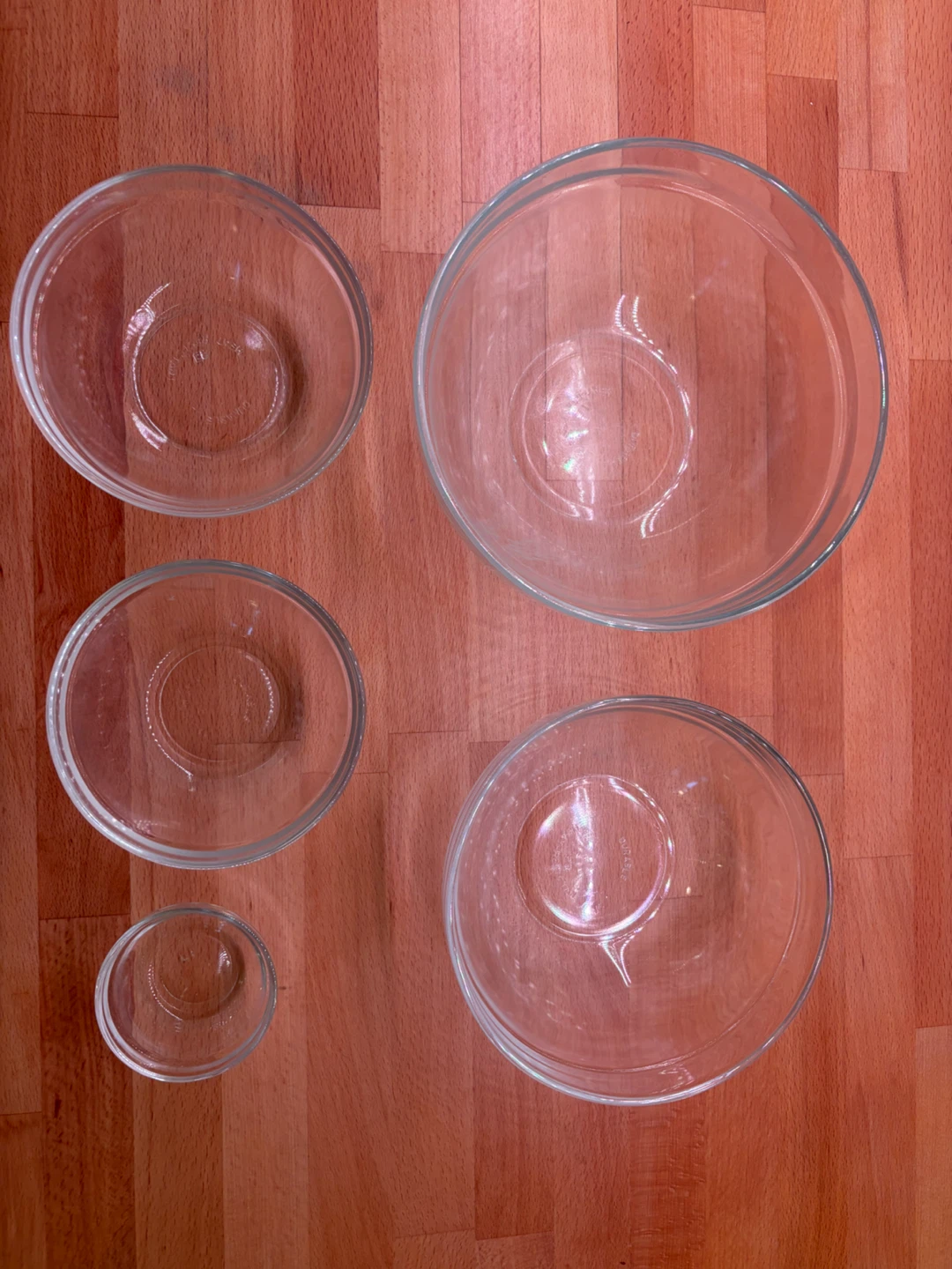 Glass Mixing Bowls (Set of 5)