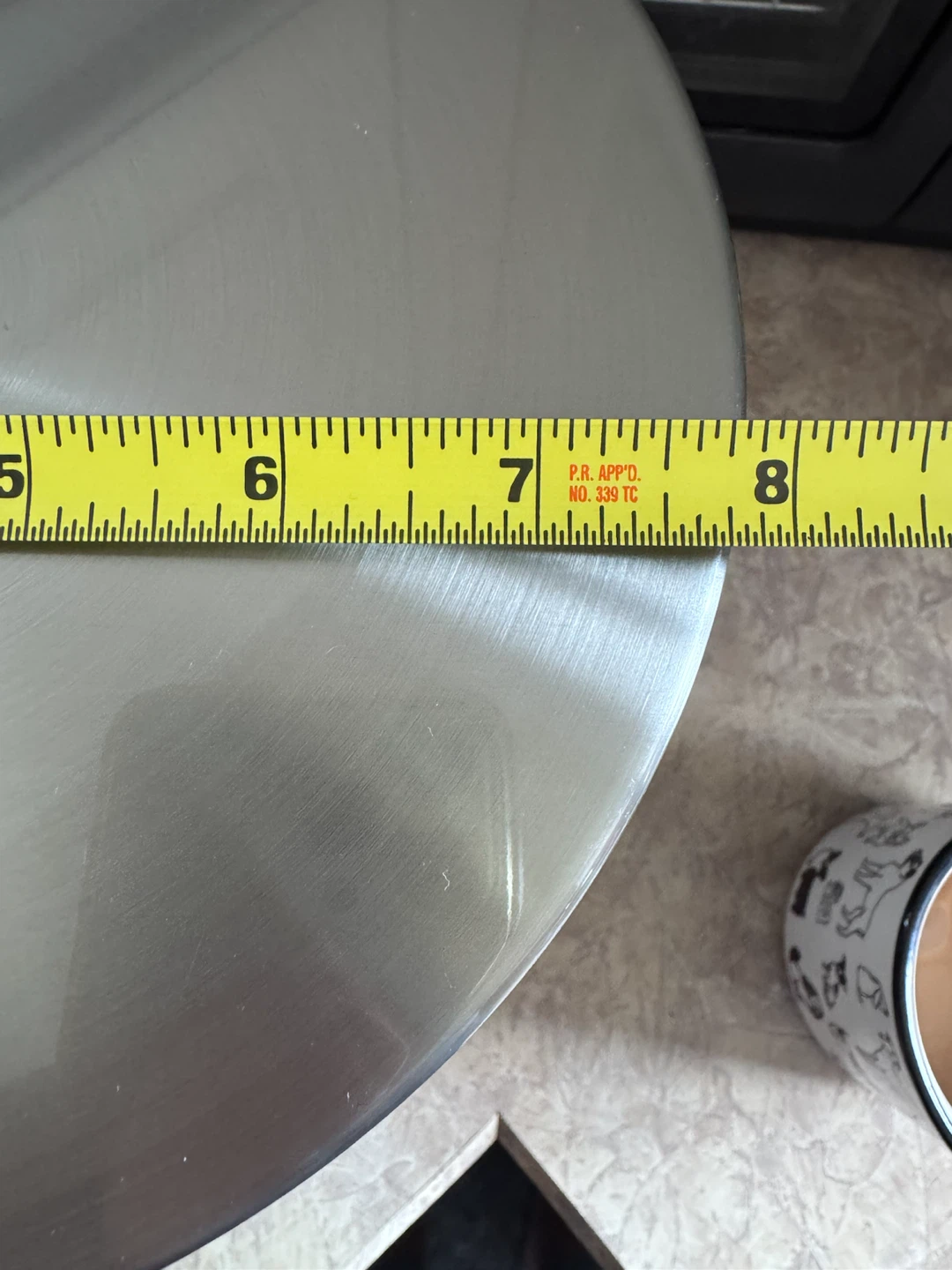 Small Brushed Stainless Steel Step Trash Can - photo 3
