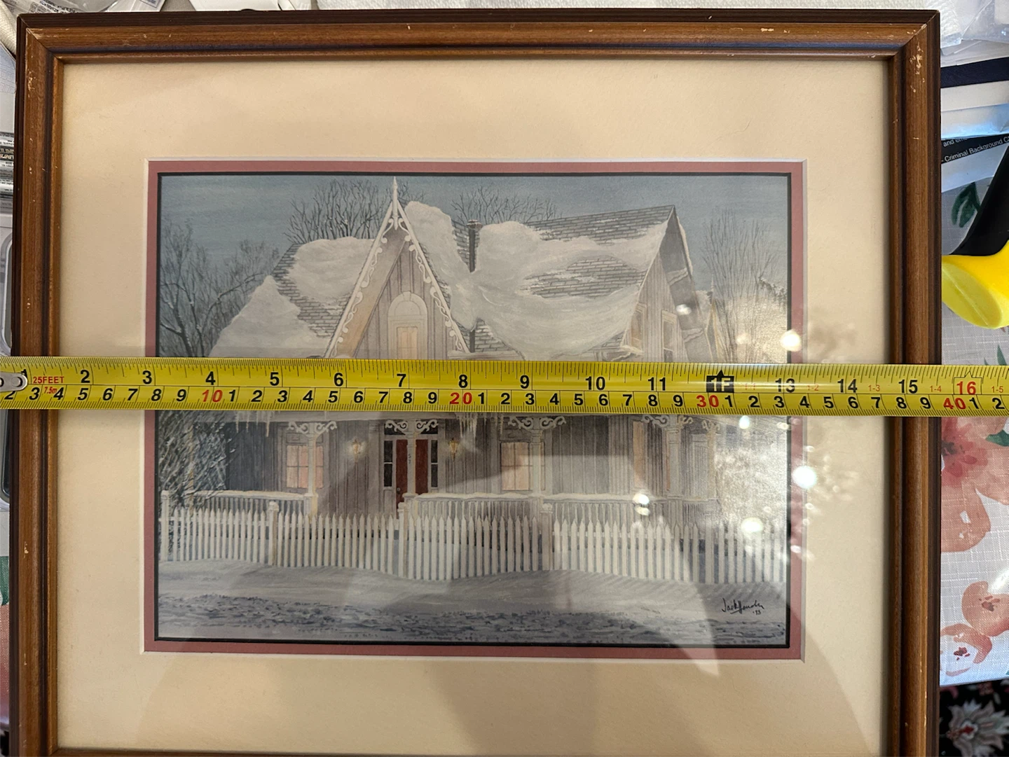 Framed Winter House Print by Jack Henderson '93 - photo 2
