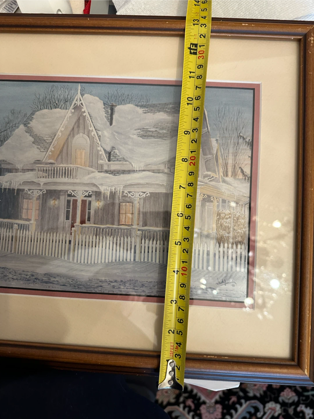 Framed Winter House Print by Jack Henderson '93 - photo 3