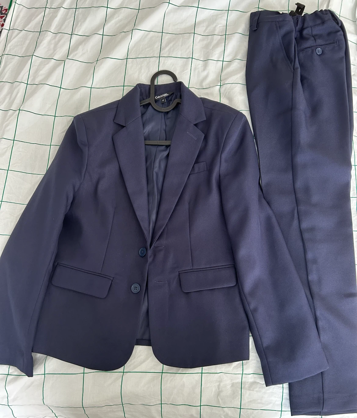 George Navy Suit Jacket and Pants; 2 Piece set