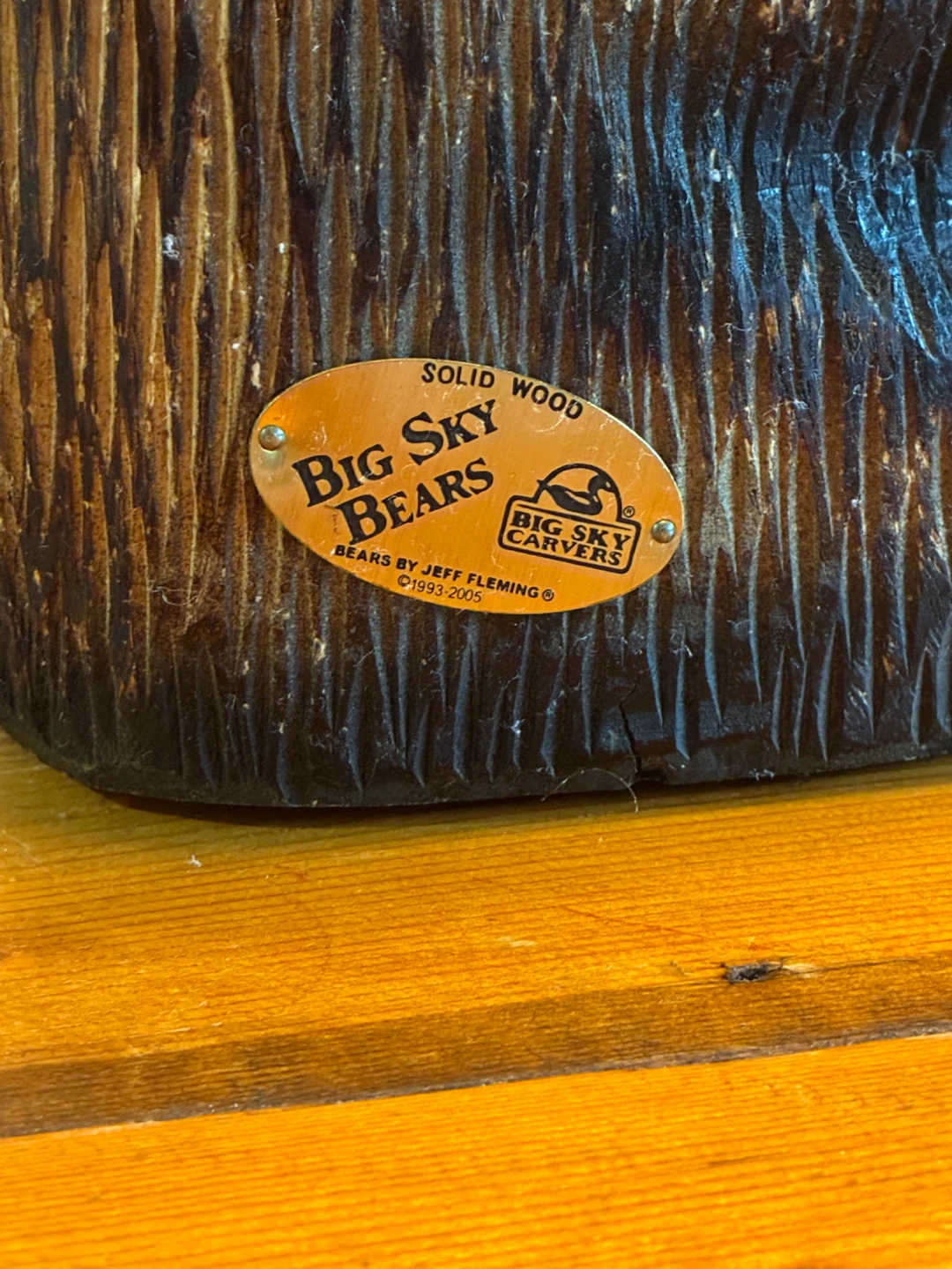 Jeff Fleming Big Sky Bears Solid Wood Carving (1993–2005) - photo 5