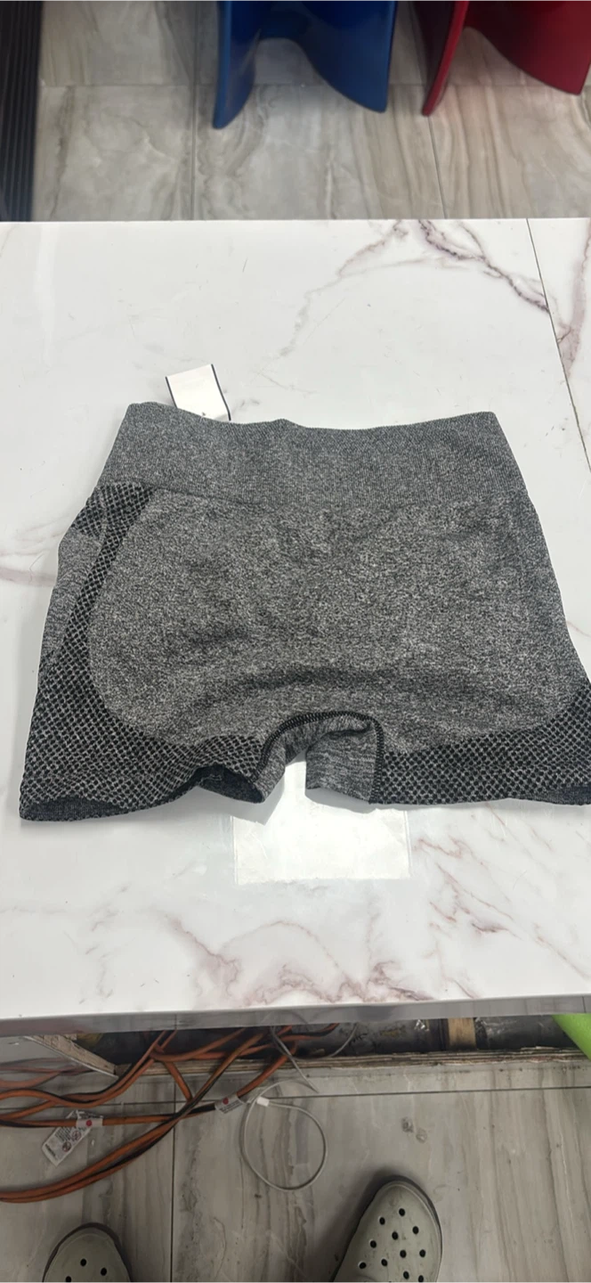 Grey Seamless Athletic Shorts - photo 2